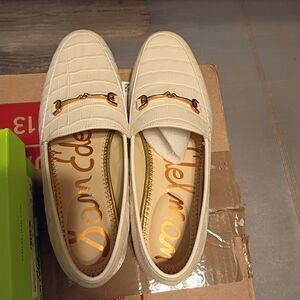 Sam Edelman US 7 Loraine Ivory Bit Loafers New In Box NIB